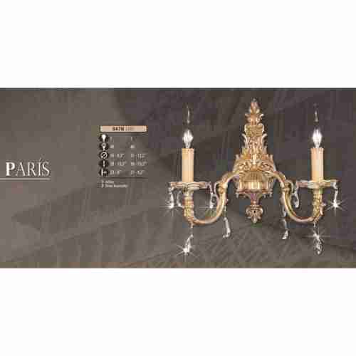 Бра Riperlamp 047N/2 AB ASFOUR