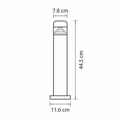 Уличный светодиодный светильник Lightstar Raggio 376907