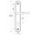 Ручка на планке P90 8504 CRONA AB Ручка на планке P90 8504 CRONA AB