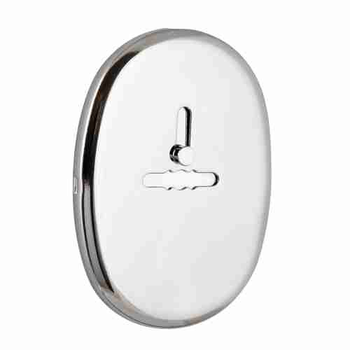 Декоративная накладка ESC 476 eco CP хром на сувальдный замок с шторкой