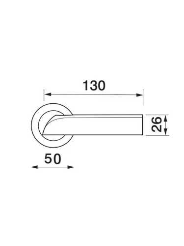 Ручка дверная Morelli Luxury MATRIX-2 R2 CSA/IGUANA на круглом основании, цвет матовый хром/принт игуаны, латунь