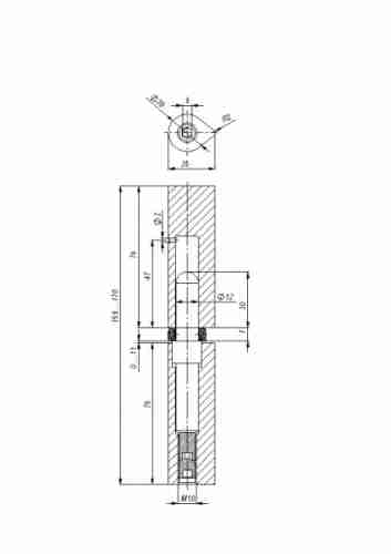 Петля приварная TRUDO D20x160 ADJ регулируемая