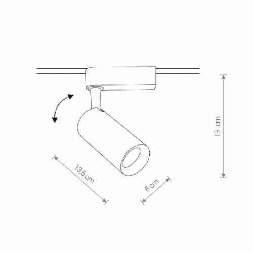 Трековый светодиодный светильник Nowodvorski Profile Iris 9005