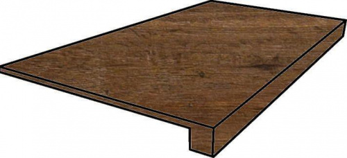 Керамогранит Italon Natural Life Wood Пэппер фронтальная натур. рет. ступень 33х90