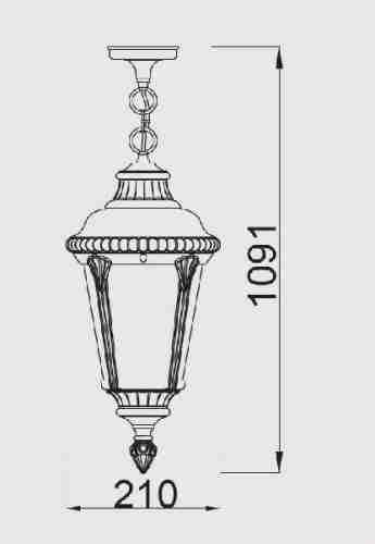 Уличный подвесной светильник Oasis Light 79755S 79755S Gb