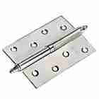 Петля дверная разъемная стальная с короной левая Morelli MS 100X70X2.5 L SN никель