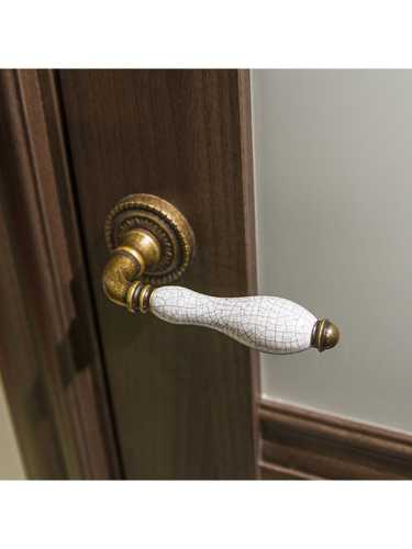 Ручка дверная Armadillo (Армадилло) межкомнатная R.CL55.Silvia (Silvia CL1) OB/CRP-213 античная бронза/кракелюр  Набор 9