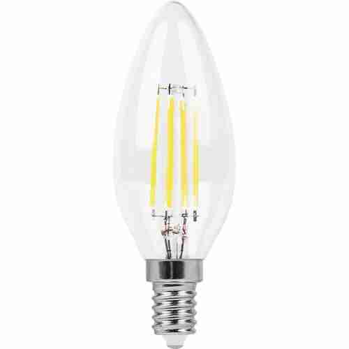 Лампа светодиодная филаментная Feron E14 11W 4000K Свеча Прозрачная LB-713 38008