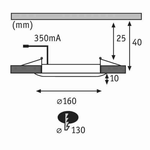 Встраиваемый светодиодный светильник Paulmann Premium Line DecoDot 92733