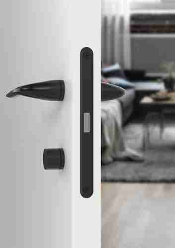 Комплект на 3 двери - Ручка раздельная R.ART30.LACONY BL-26 черный