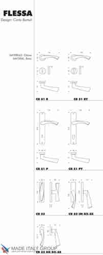 Дверная ручка на круглом основании COLOMBO Flessa CB51RSB-NI матовый никель