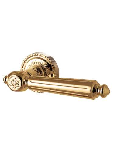 Ручка дверная межкомнатная Armadillo R.CL55.Matador GOLD-24 золото 24К с Магнитным замком Fuaro и Петлями Fuaro