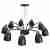 Подвесная люстра Loft IT Restor Loft4402/9Bl Подвесная люстра Loft IT Restor Loft4402/9Bl