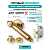 Ручка дверная межкомнатная Armadillo R.CL55.Matador GOLD-24 золото 24К с Заверткой, Бесшумным замком Fuaro
