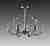Потолочная люстра Lightstar Cigno Collo Ch 751024 Потолочная люстра Lightstar Cigno Collo Ch 751024