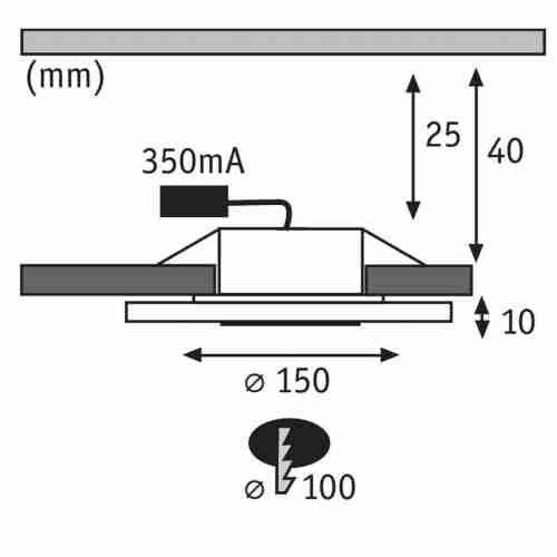 Встраиваемый светодиодный светильник Paulmann Premium Line Whirl 92543