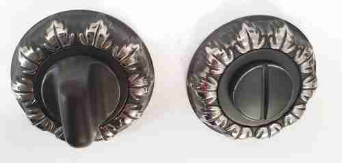 Завертка к ручкам RENZ INBK 10 B/CP черный/хром блестящий