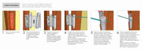 Петля пружинная Aldeghi ALH.125.5 CP хром