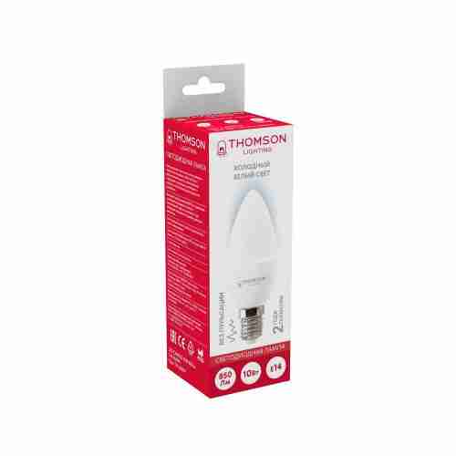 Лампа светодиодная Thomson E14 10W 6500K свеча матовая TH-B2309
