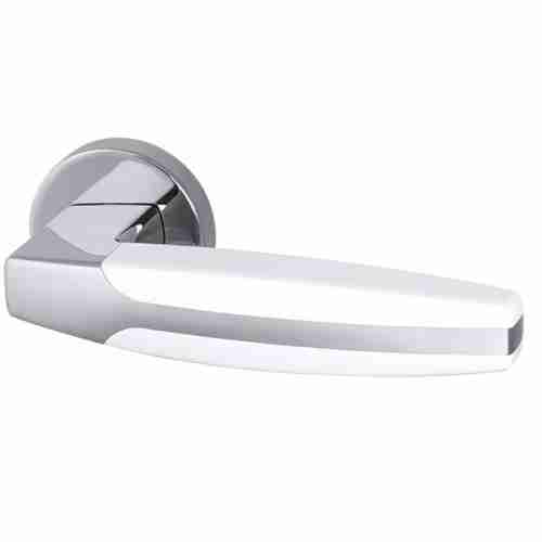 Комплект на 6 дверей - Ручка дверная межкомнатная Armadillo Urban ARC URB2 CP/CP/White-14 хром/белый