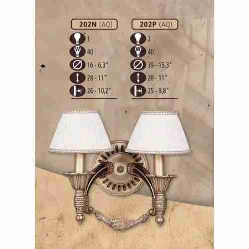 Бра Riperlamp 202P/2 AQ BEIGE SHADE