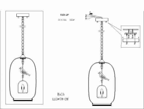 Подвесной светодиодный светильник Favourite Chick 1929-2P