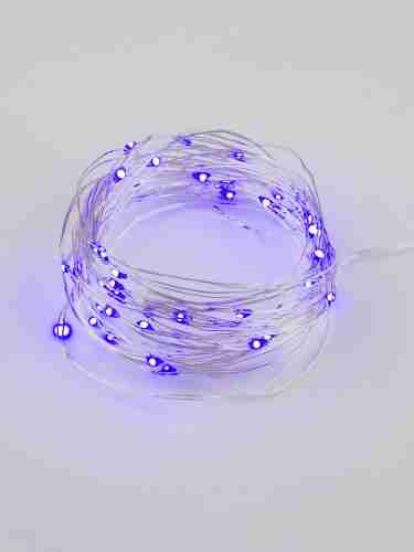 Светодиодная гирлянда Uniel Роса фиолетовый ULD-S0500-050/SCB/2AA Purple IP20 Dew UL-00007185