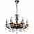 Люстра подвесная N-Light 305-06-52 краповый+бронза