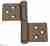 143BV032D_T Петля накладная без врезки ALDEGHI 32x35 коричневая бронза ЛЕВАЯ 143BV032D_T Петля накладная без врезки ALDEGHI 32x35 коричневая бронза ЛЕВАЯ