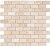 Мозаика Карамелле Pietrine Botticino MAT чип 23x48х4 29,8х29,8