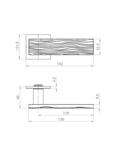 Ручка Armadillo (Армадилло) раздельная K.YM.MERENGA AC-9 медь