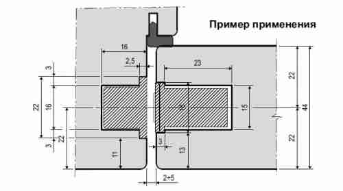 Ответная планка AGB (АГБ) для защелок Touch (для деревянных коробок) B02404.31.93 (черный)