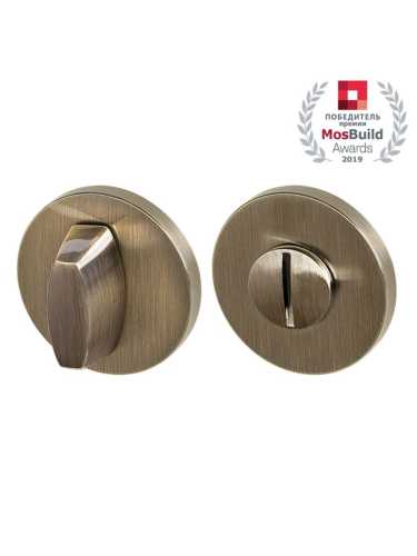 Комплект: Ручки Armadillo WAVE URS AB-7 + Завертка BK6.R.URS52 AB-7 бронза