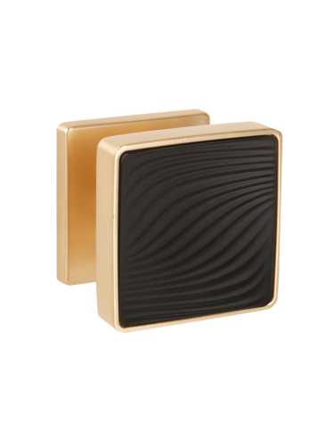 Ручка Punto (Пунто) раздельная K.EST.Q52.GIPNOZ SSG/BL-39 сатинированное золото/черный