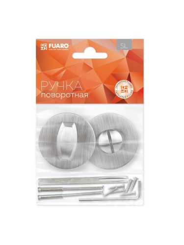 Ручка дверная Fuaro (Фуаро) межкомнатная R.SLR52.PRIDE SSC-16 сатинированный хром  Набор 1