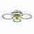 Потолочная светодиодная люстра Evoled Cerina SLE500522-04RGB