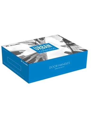 Комплект: Ручки Armadillo Urban Groove USQ5 SN/СР/SN-12 + Завертка BK6.K.USQ52 SN-3 матовый никель