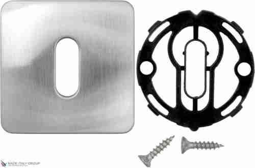 Накладка под ключ буратино на квадратном основании COLOMBO PT13BB-CM матовый хром (2 шт)