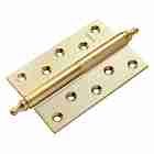 Петля латунная разъемная с короной правая 3,5мм Morelli MB 120X80X3.5 SG R C матовое золото