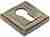 Накладка дверная с квадратным основанием под цилиндр Rucetti RAP KH-S AB античная бронза