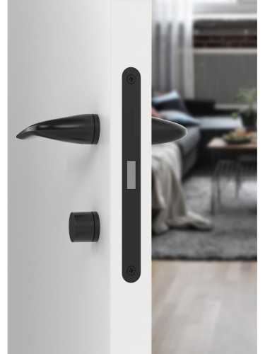 Ручка дверная Armadillo (Армадилло) межкомнатная R.ART30.LACONY BL-26 черный  Набор 8