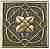 Вставка Moneli Decor Barro-co Art Taco Sun Bronce 5х5