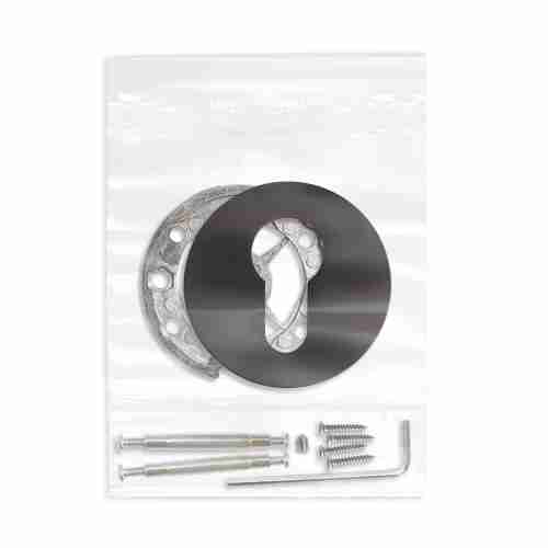 Накладка на цилиндр ESC.C.RLR/R.486 BL-24 черный (1 шт.)