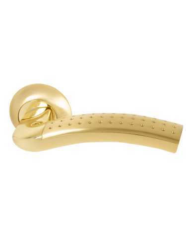 Ручка дверная Armadillo (Армадилло) межкомнатная R.LD54.Libra26 (Libra LD26) SG/GP-4 матовое золото/золото  Набор 7