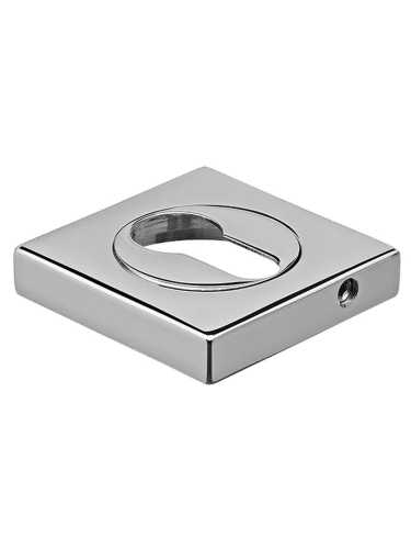 Накладка на замок Morelli Luxury LUX-KH-S2 CRO квадратная под евроцилиндр, цвет хром