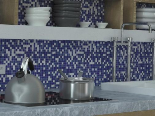 Мозаика Alma Smalto SM37 чип 15х15 29,8х29,8