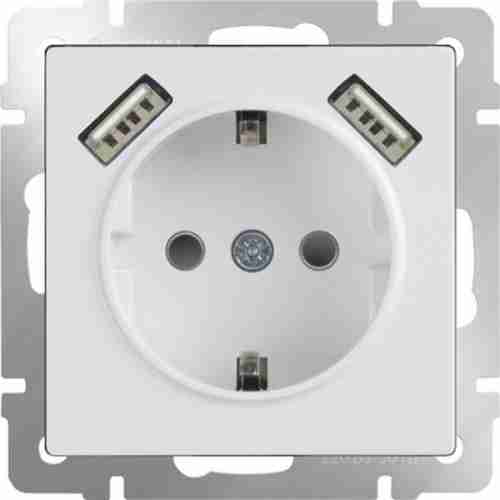 Розетка Werkel WL01 WL01-SKGS-USBx2-IP20