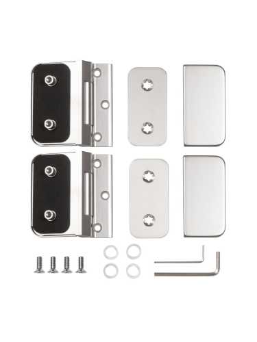 Петля Armadillo (Армадилло) для стеклянной двери Space.GL.H01 (2 шт) AL алюминий