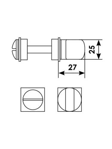 Завертка сантехническая Morelli Luxury LUX-WC-SM BIA, цвет - белый