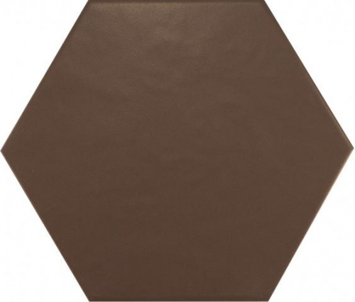 Керамогранит Equipe Hexatile Marron Mate напольная 17,5х20